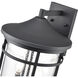 Namath 2 Light 16.75 inch Textured Black Outdoor Wall Sconce